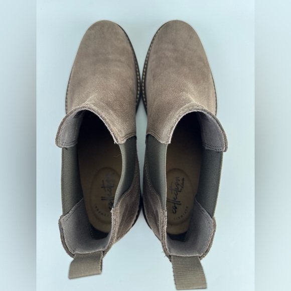 Men's Collection Clarks Paulson Up Suede Pull On Ankle Boots, US Size 8.5M Brown - Picture 7 of 13